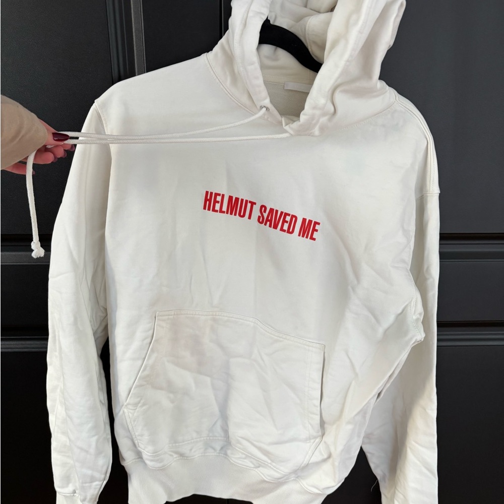 Helmut Lang White Hoodie